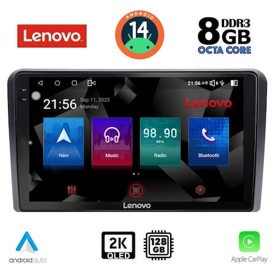 Lenovo Ηχοσύστημα Αυτοκινήτου για Ford Transit Custom / Tourneo Custom 2019 (Bluetooth/USB/WiFi/GPS/Apple-Carplay/Android-Auto) με Οθόνη Αφής 10"