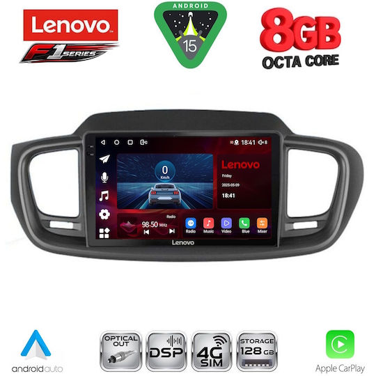 Lenovo Ηχοσύστημα Αυτοκινήτου για Kia Sorento 2014-2020 (Bluetooth/USB/WiFi/GPS/Apple-Carplay/Android-Auto) με Οθόνη Αφής 10"
