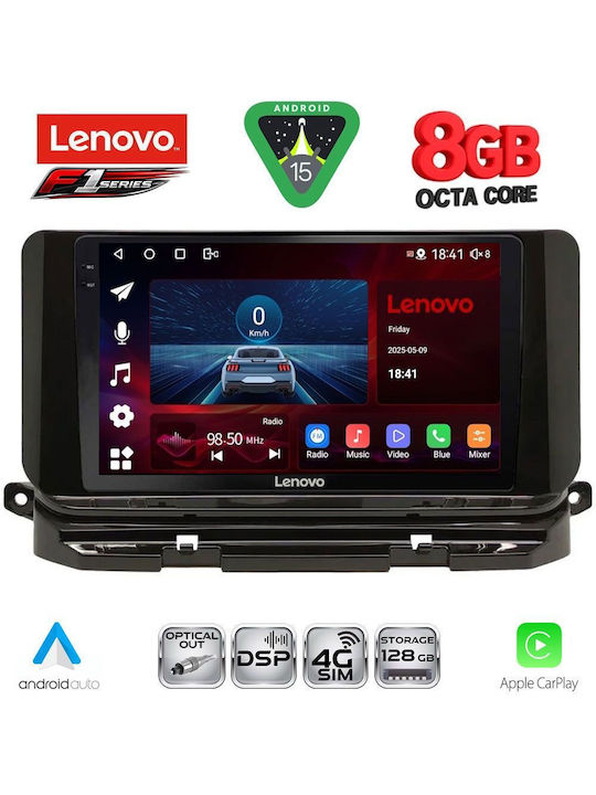 Lenovo Car Audio System for Skoda Octavia 2021 (Bluetooth/USB/WiFi/GPS/Apple-Carplay/Android-Auto) with Touch Screen 10"