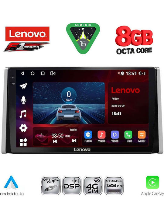 Lenovo Car Audio System for Toyota RAV 4 2019 (Bluetooth/USB/WiFi/GPS/Apple-Carplay/Android-Auto) with Touch Screen 10"