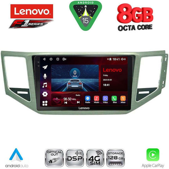 Lenovo Car Audio System for Mercedes-Benz SL Volkswagen Golf Sportsvan 2014-2021 (Bluetooth/USB/WiFi/GPS/Apple-Carplay/Android-Auto) with Touch Screen 10"