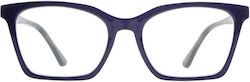 Frog Optical Lesebrille +2.75 in Lila Farbe