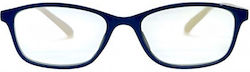 Frog Optical Lesebrille +2.75 in Marineblau Farbe