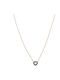 Savvas Design Necklace with design Heart from Rose Gold 8K with Diamond