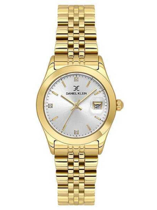 Daniel Klein Women's Watch 30mm Battery with Gold Metal Bracelet