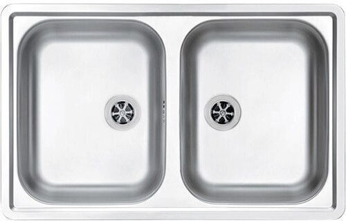 Alveus Drop-In Sink Inox with Faucet W79xD50cm Gray