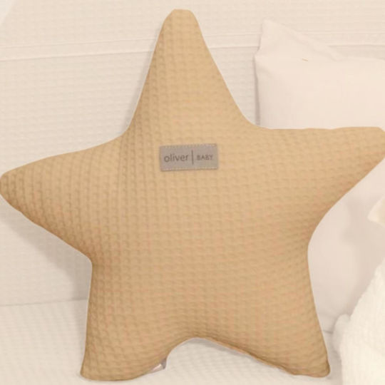 Baby Oliver Διακοσμητικό Μαξιλάρι Κούνιας Μπεζ 37x37cm Baby Oliver Διακοσμητικό Μαξιλάρι Κούνιας Μπεζ 37x37cm
