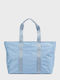 Fabric Women's Tote Bag Light Blue
