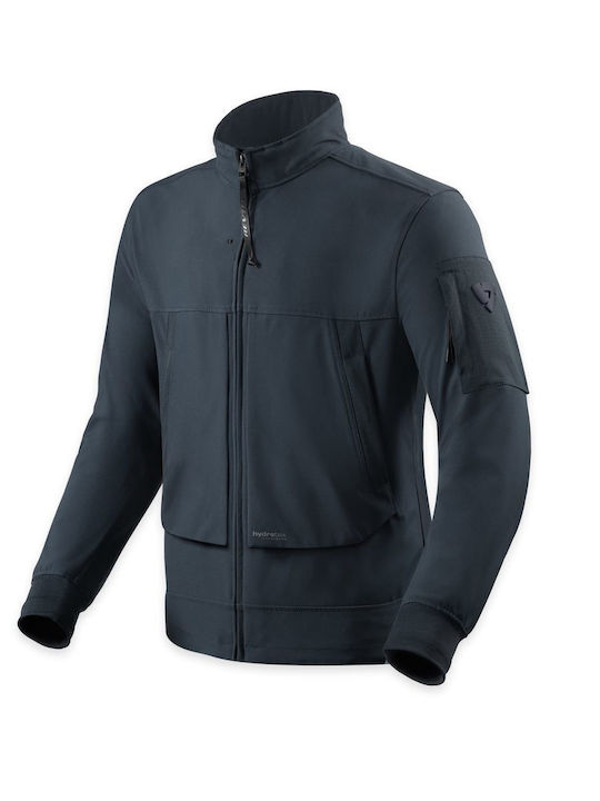Rev'IT Atwater WB Winter Herren Motorradjacke Softshell Wasserdicht Dark Blue
