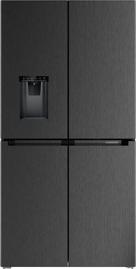 Liebherr Ψυγείο Ντουλάπα 546lt NoFrost Υ180.5xΠ90.6xΒ74.5εκ. Μαύρο Plus