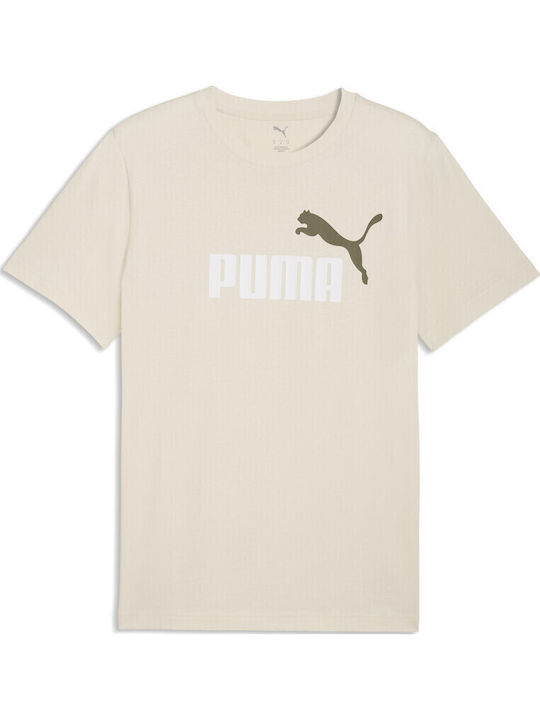 PUMA Ess 2 T-shirt Μπεζ