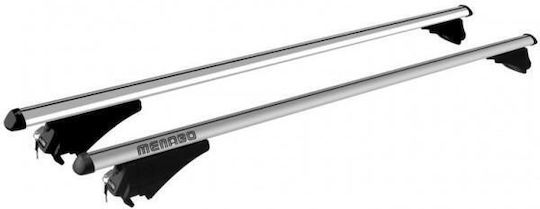 Menabo Aluminum Car Roof Bars Tiger XL Silver 131.5 Cm Silver Color Audi Q3 8U 5 Doors 2011>2018 Flush Or Raised Rails 2 Pieces 8500/MB Menabo MP.8500/MB-10