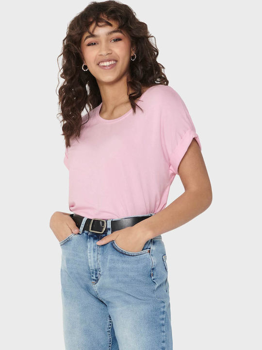 Only Moster Γυναικείο T-shirt Pink
