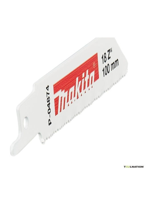 Makita Πριονολαμα Σπαθοπριονου Bim 100x0.9mm 5τεμ Μεταλλικα Φυλλα Προφιλ 3mm
