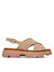 Women's Flat Sandals Brown