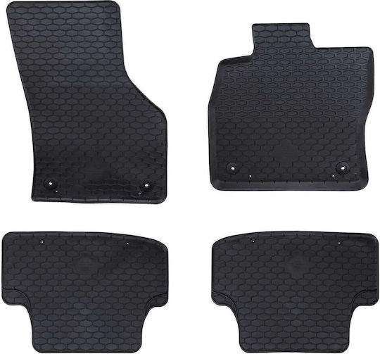vidaXL Σετ Μπροστινά και Πίσω Πατάκια 4τμχ για Audi A3 2012-2020 Μαύρα