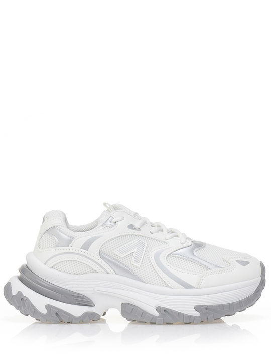 Tsoukalas Γυναικεία Chunky Sneakers Λευκά
