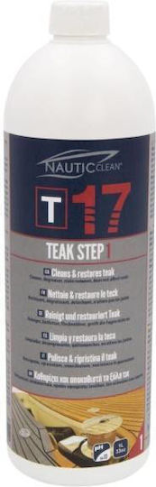 Nautic Clean 17 Teak Wood Cleaner & Revitalizer Step1 5L