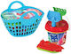 Beach Set In Basket Beach Blue