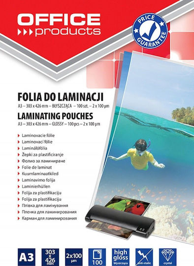 Office Products Пластмасови Желатинки Лъскави A3 100 Бройки