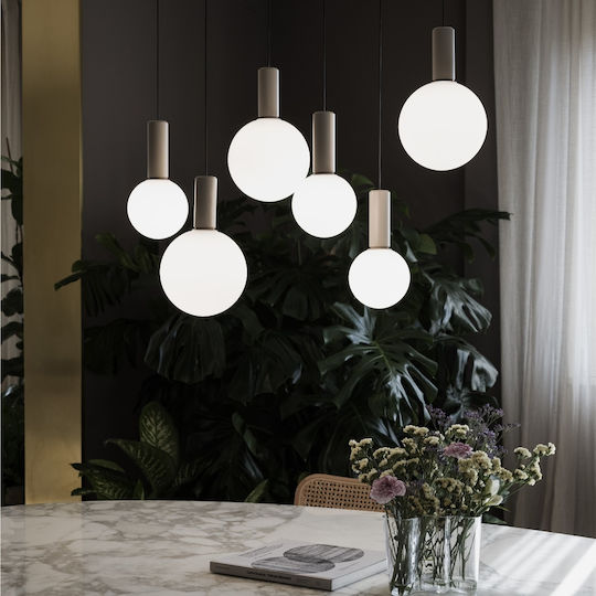 Ideal Lux Κρεμαστό Φωτιστικό Λευκό LED 57x57εκ.