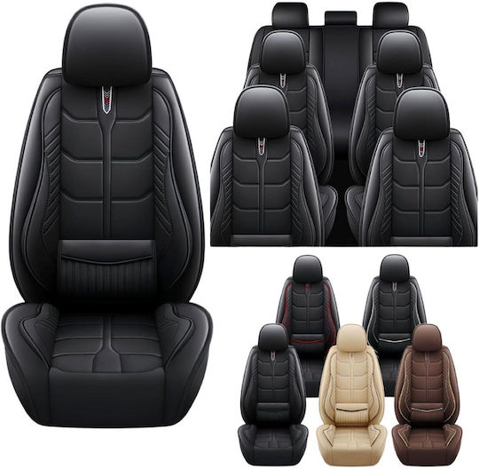 Factory Waterproof Car Cover Set 5pcs Leather Black