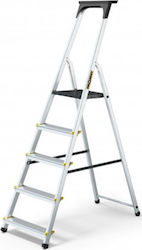 Drabest Leiter Aluminium mit 5 Stufen