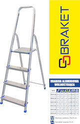 Drabest Ladder Aluminum with 4 Steps