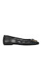 Leather Ballerinas Black