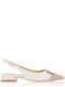 Damen Ballerinas Mit Riemen Beiges