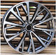 Audi Style 1453 9x20 5x112 Et39 Black Face Machined