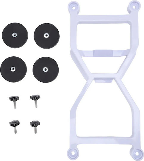 Rectangular Magnetic Car Roof Mini Satellite Roof Holder Fiberglass Installation Kit Rvs Boat Yachts Truck Stainless 4 Magnetic Bases White Code 1-per0138