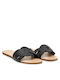 Flache Sandalen für Damen in Schwarz Farbe