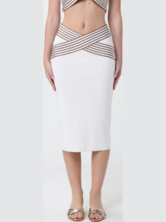 Elisabetta Franchi Fustă White