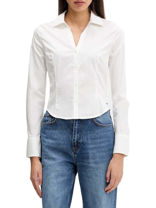Tommy Hilfiger Women's Long Sleeve Shirt White DW0DW22604-YBL | Skroutz.mt Tommy Hilfiger Women's Long Sleeve Shirt White DW0DW22604-YBL | Skroutz.mt