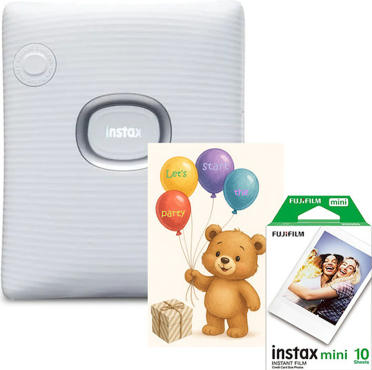 Fujifilm Instax Square Link Set с картичка за рожден ден и филм Square Zink Принтер за снимки