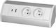 Orno Power Socket with 2 USB Ports White 1pcs
