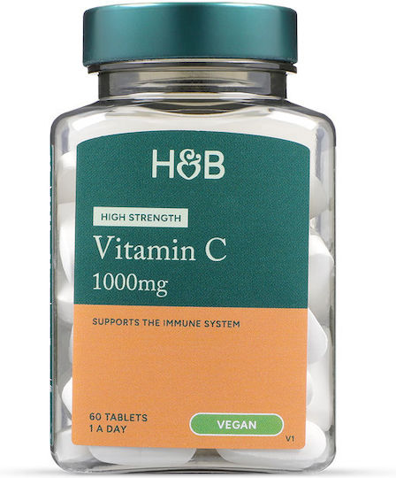 Holland & Barrett Vitamin C für Stärkung des Immunsystems, die Haut & Antioxidative Wirkung 1000mg 60 Tabletten