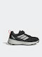Kids Hiking Shoes Tracefinder With Hoop & Loop Closure Black