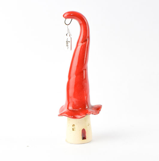 Ceramică Casă Căciulă 4.5x4x11.5 Cm Roșie