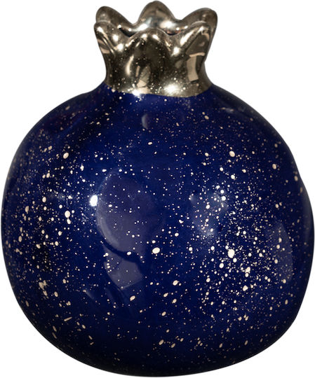 Pomegranate Ceramic Blue-Gold 10cm Zen Collection 21.19.47604 Set 6 Pieces Material Ceramic Blue Zen Collection 21.19.47604
