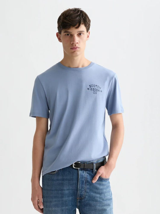 Scotch & Soda Artwork T-shirt Blue