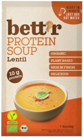 Bio Vegane Protein-Suppe Rote Linsen Ohne Zucker Bettr 30gr