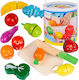 Kinderplay Joc cu fructe și legume din lemn 14buc