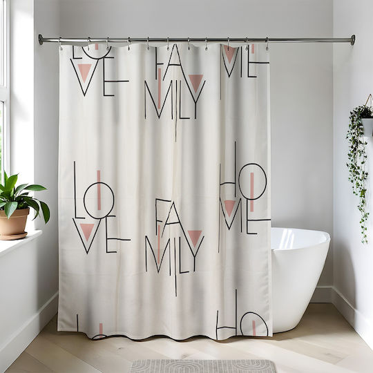 Eurocasa Κουρτίνα Υφασμάτινη 180x200cm Μπεζ 1365