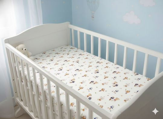 Cearșaf pentru bebeluși Pentru Patut Bumbac 120x60buc