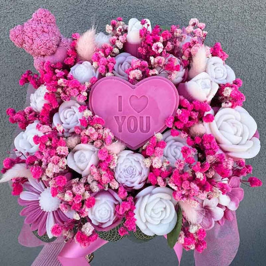 Buchet Aromatic 15x15x12cm Flori Lumânare Soia Cutie Pătrată 15x15x12cm Buchet Aromatic 15x15x12cm Flori Lumânare Soia Cutie Pătrată 15x15x12cm