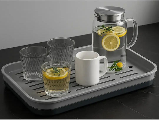 Verk Group Στραγγιστήρι Νεροχύτη Πλαστικό Γκρι 37x24.5cm