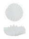 Artekko Coral Διακοσμητικό Μπωλ Πολυρητίνης Λευκό 25x24.5x10cm