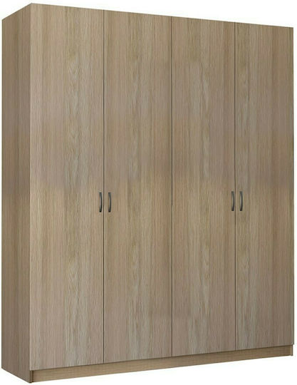 Vier Türen Kleiderschrank Λάττε 182x60x220cm